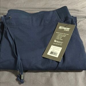 Greys Anatomy 6 Pocket Tie Front Pant